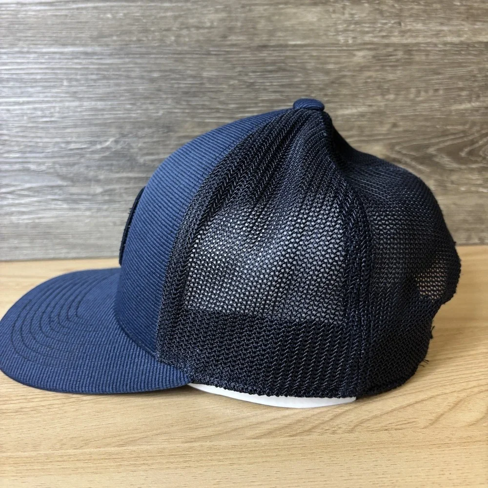 Topgolf Hat Cap Snap Back Trucker Mesh Blue Black Clover Live Lucky Mens Golf